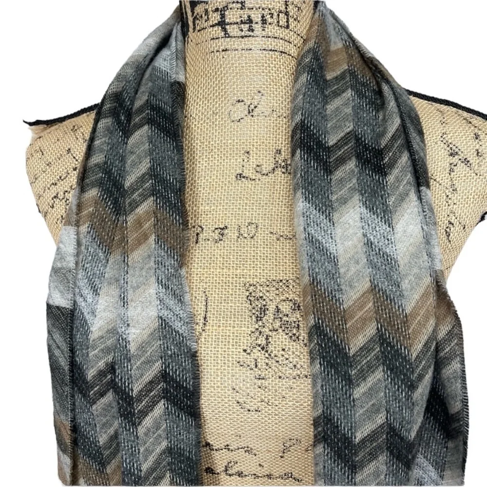 Boutique Chevron Aztec Boho Hippie Fringe Scarf
